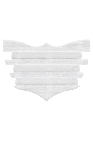 A single black FLAIR nasal strip designed for horses, showing the textured adhesive surface.