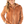 A smiling blonde woman wearing a brown textured zip-up fleece jacket and blue jeans, photographed against a plain white background.