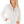 A woman wearing a cream-colored textured zip-up fleece jacket with a stand-up collar, paired with light blue jeans, against a solid white background.