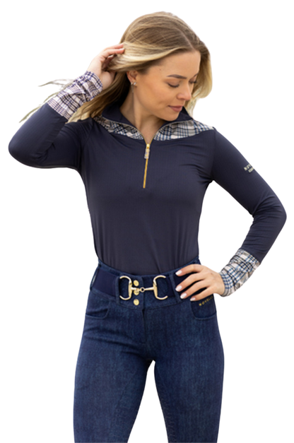 woman in blue long sleeve shirt