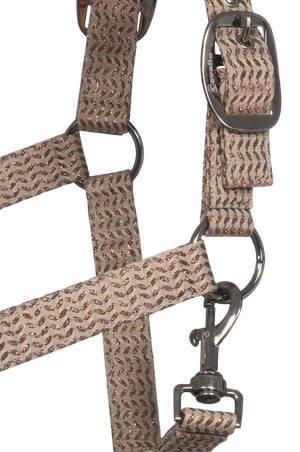 Cavalrose Glittering Zigzag Pattern Halter-F26