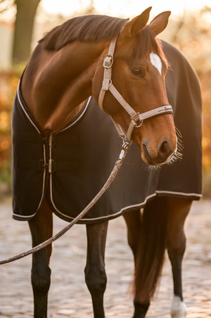 Cavalrose Glittering Zigzag Pattern Halter-F26