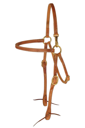 Mule Headstall W/ Snap At Crown