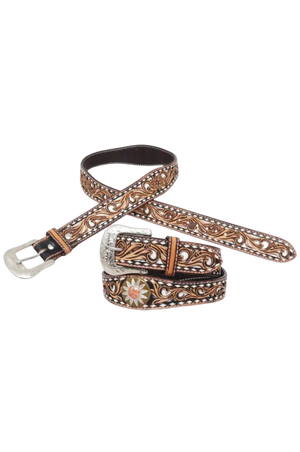 White Daisy Filigree Beltdisc