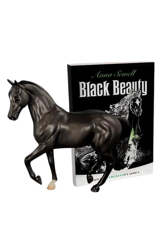 BLACK BEAUTY HORSE & BOOK SET