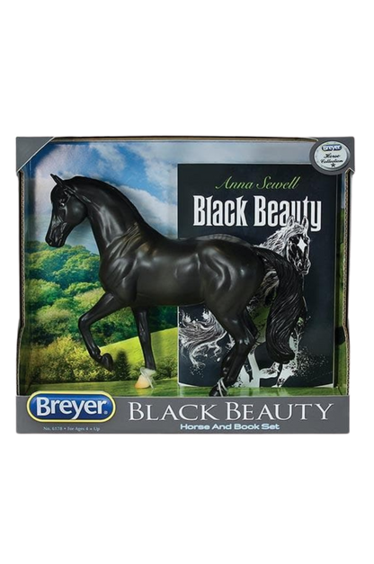 BLACK BEAUTY HORSE & BOOK SET