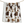 A sherpa throw with a cowhide print pattern in beige, brown, and white colors.