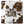 A sherpa throw with a cowhide print pattern in beige, brown, and white colors.