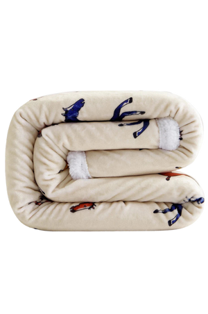 Wild Horses Campfire Sherpa Throw