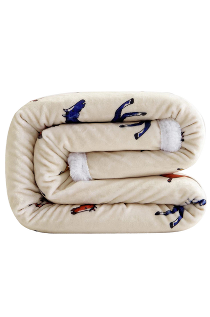 WILD HORSES CAMPFIRE SHERPA THROW