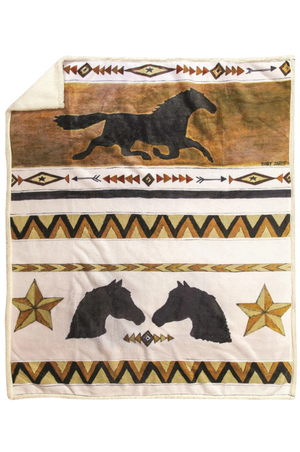 Western Borders Sherpa Throw
