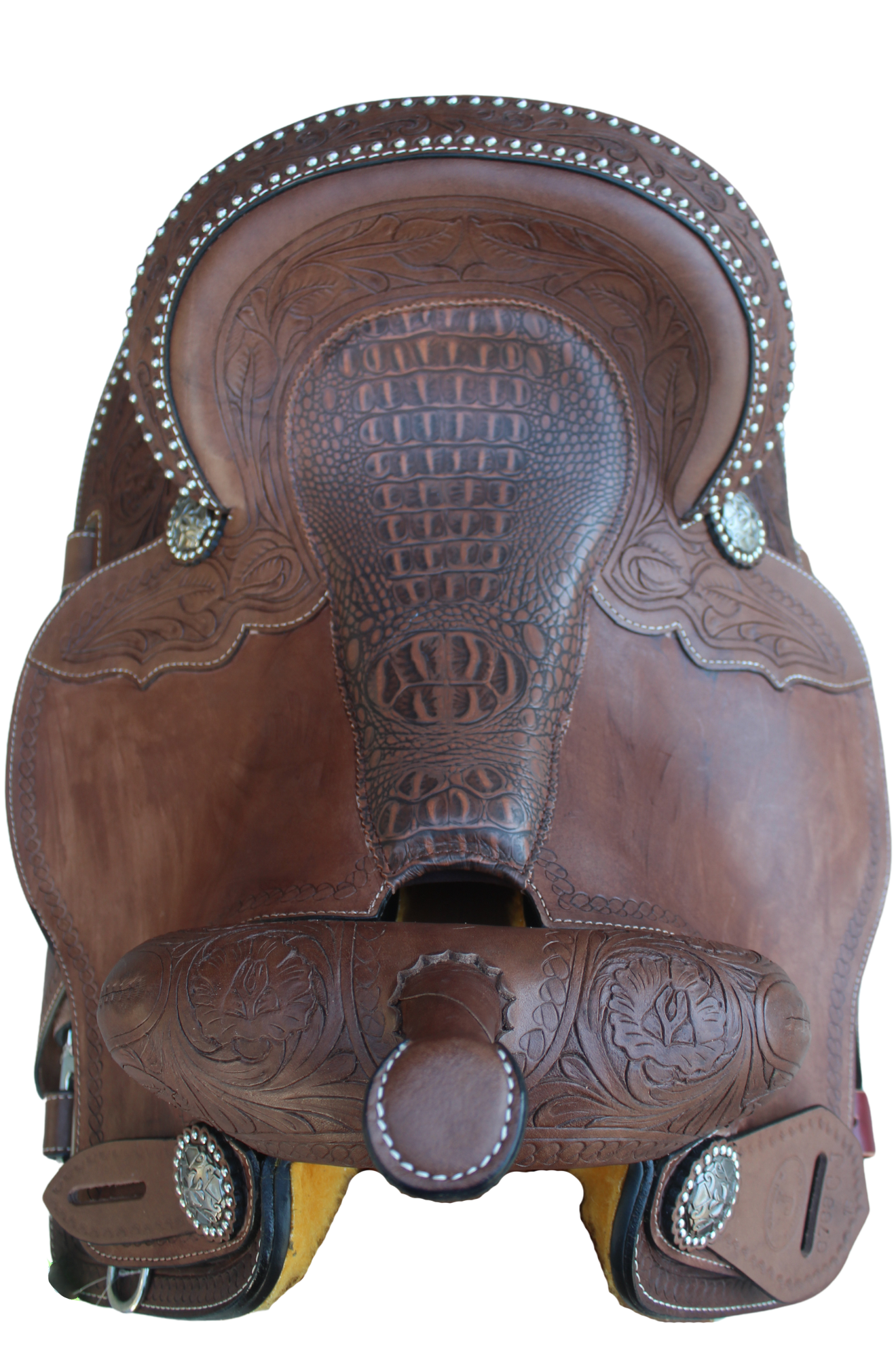 CIRCLE J BARREL SADDLE W/INLAY SEAT