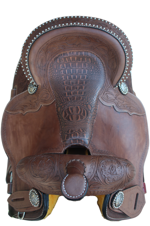 Circle J Barrel Saddle W/Inlay Seat