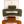 Two hair clips, one green and one brown, displayed on a vertical cardboard stand with a logo at the top.