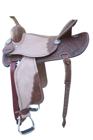 Circle J Barrel Saddle W/Inlay Seat