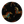 Round decorative item with horse designs on a black background