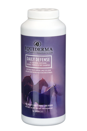 Equiderma Daily Defense shampoo bottle on a white background