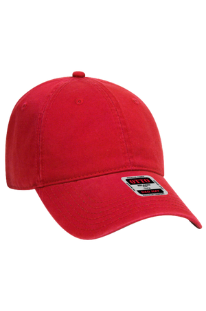 Red baseball cap on a white background
