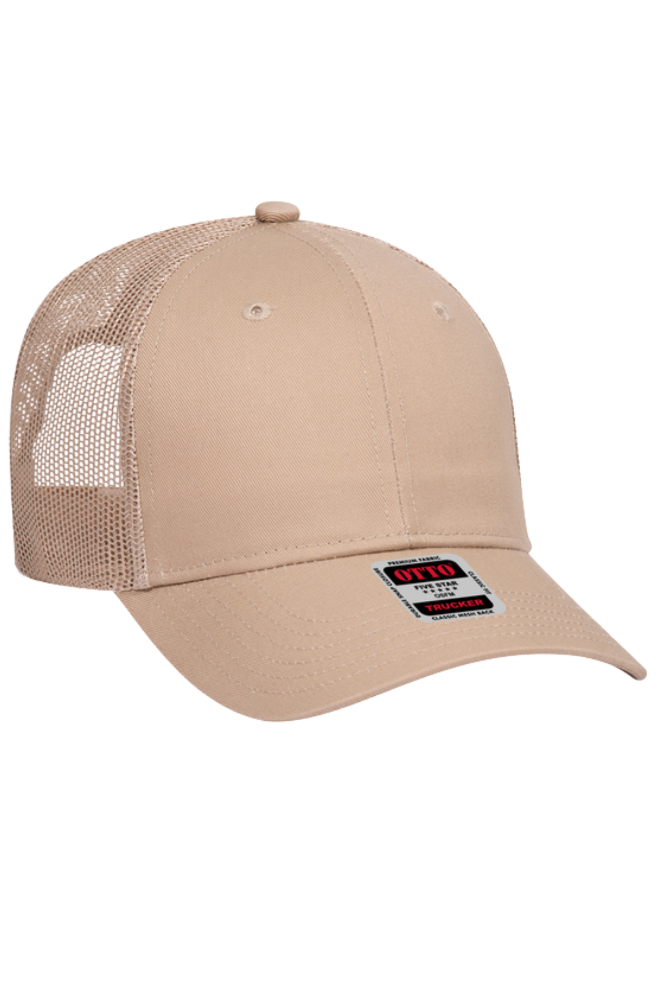 cap with mesh back and visible brand logo on a white background