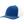 Blue and white cap with mesh back on a white background