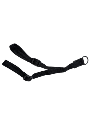 Black strap on a white background