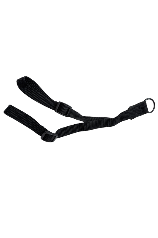 Black strap on a white background